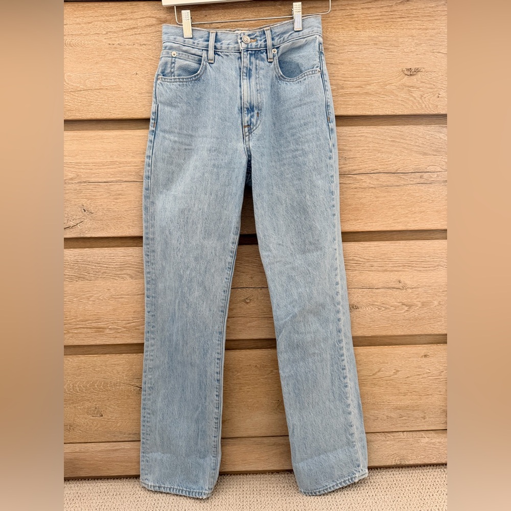 SLVRLAKE Women's London Denim in Light Blue jeans in Clear Skies 24